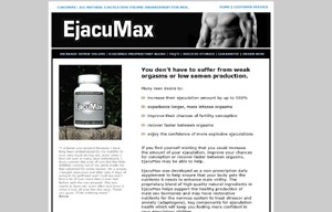 Ejacumax website