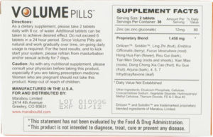 volume pills ingredients