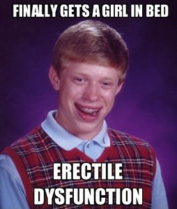 young male with erectile dysfunction