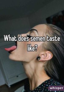what does sperm taste like